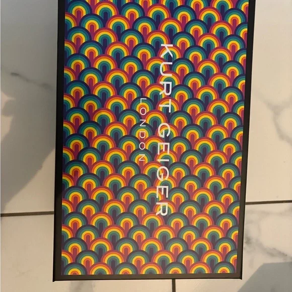 Kurt Geiger Pink Fuzzy with  Gold Accents - Picture 7 of 8